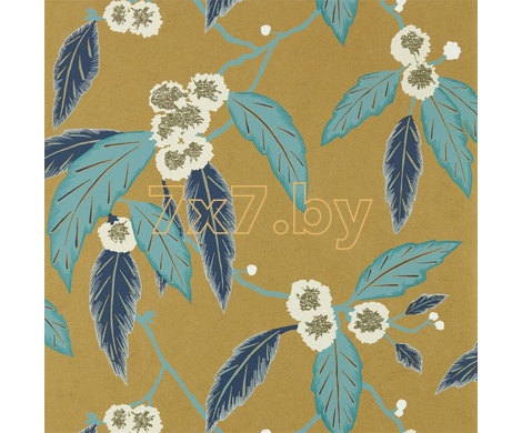 Salinas 112133 Coppice Wide Width Navy/Lagoon/Gold