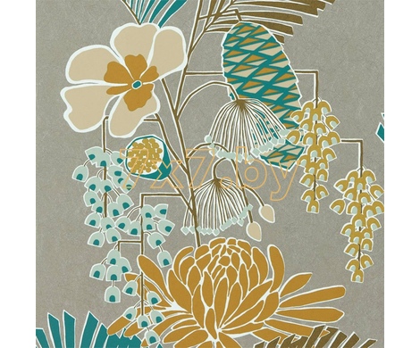 Salinas 112151 Salon Platinum / Peacock / Seafoam